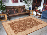 handmade Traditional Kafkaz Lt. Brown Beige Hand Knotted RECTANGLE 100% WOOL area rug 9 x 12